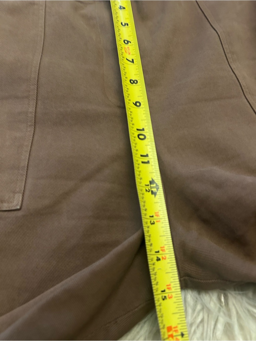 FIRST RITE High-Rise Wide-Leg Cropped Pants In Cocoa - Picture 16 of 16
